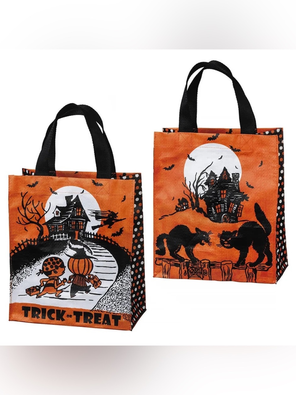 PRIMITIVES BY KATHY NWT Trick Or Treat Daily Totes Set/2 by Annie Schickel